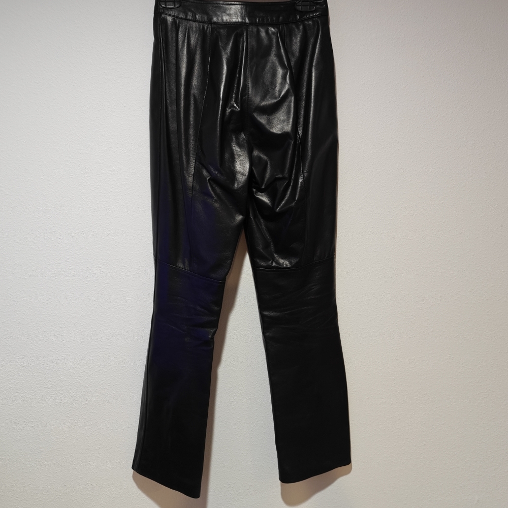 Maxima Black Leather Pants - Picture 4 of 8